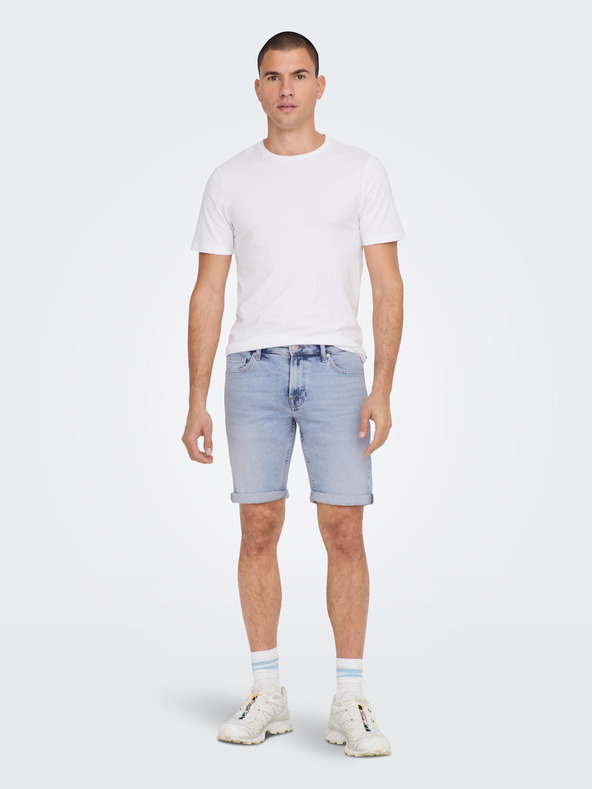 ONLY & SONS Hellblaue Denim-Shorts für Herren ONLY & SONS Ply