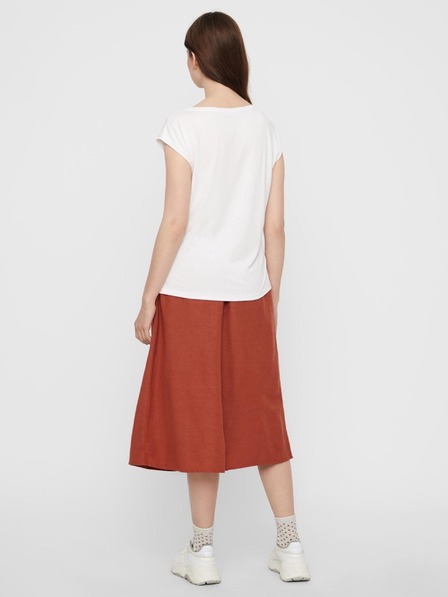 Pieces Weißes Basic-Shirt Pieces Kamala
