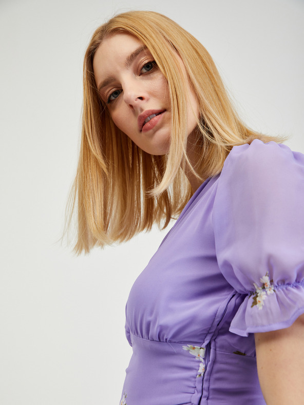 Orsay Hellviolettes Damen Blumen Kleid von ORSAY