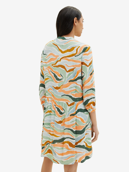 Tom Tailor Tom Tailor Braun und Grün Gemustertes Kleid für Damen
