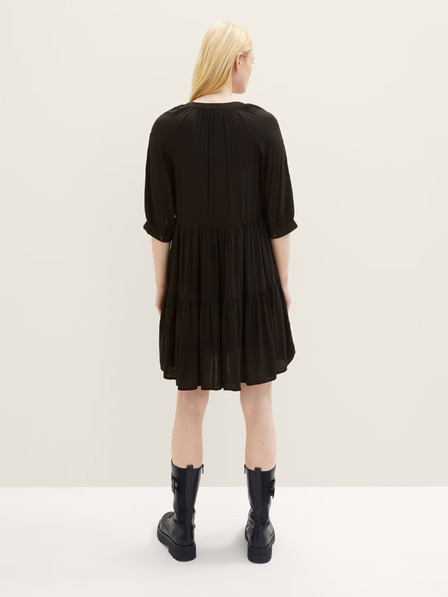 Tom Tailor Denim Schwarzes Damenkleid Tom Tailor Denim