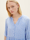 Tom Tailor Denim Tom Tailor Denim Weißes und blaues geblümtes Kleid für Damen
