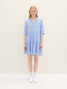 Tom Tailor Denim Tom Tailor Denim Weißes und blaues geblümtes Kleid für Damen