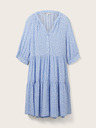 Tom Tailor Denim Tom Tailor Denim Weißes und blaues geblümtes Kleid für Damen