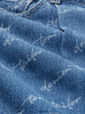 Tom Tailor Denim Blaue gemusterte Denim-Shorts für Damen Tom Tailor Denim