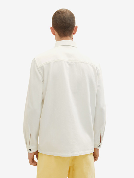 Tom Tailor Weißes Herren-Denim-Top-Shirt Tom Tailor