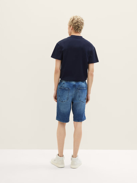 Tom Tailor Denim Dunkelblaue Herren Denim Shorts Tom Tailor Denim