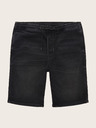 Tom Tailor Denim Schwarze Herren Denim Shorts Tom Tailor Denim