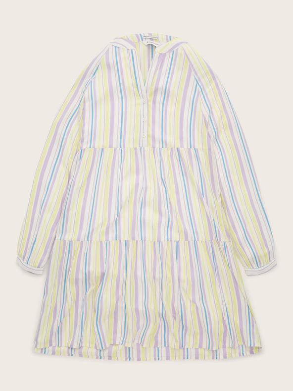 Tom Tailor Lila und weiß gestreiftes Tom Tailor Mädchenkleid
