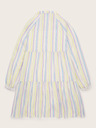 Tom Tailor Lila und weiß gestreiftes Tom Tailor Mädchenkleid