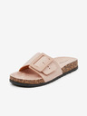 Orsay Hellrosa Damen-Flip-Flops aus Wildleder ORSAY