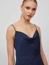Vila Dunkelblaues Damen Satin Maxikleid VILA Ravenna