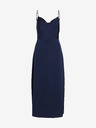 Vila Dunkelblaues Damen Satin Maxikleid VILA Ravenna