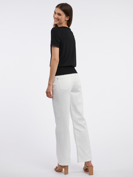 Orsay Schwarze Damen-Shirt mit dekorativen Details ORSAY
