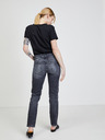 Diesel Dunkelgraue Straight Fit Jeans für Damen von Diesel
