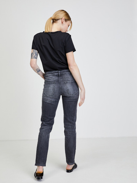 Diesel Dunkelgraue Straight Fit Jeans für Damen von Diesel