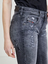 Diesel Dunkelgraue Straight Fit Jeans für Damen von Diesel