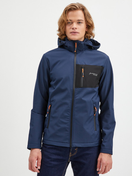 Jack & Jones Dunkelblaue leichte Herren-Kapuzenjacke Jack & Jones Tyson