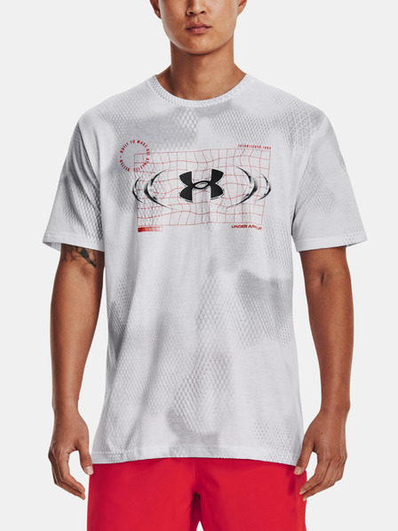 Under Armour Herrens T-Shirt Under Armour UA FBTL AOP METAL LOGO SS