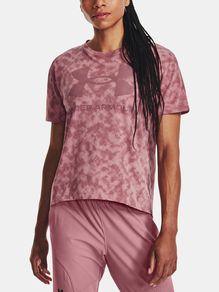 Under Armour Damen-T-Shirt Under Armour UA LOGO AOP HEAVYWEIGHT SS