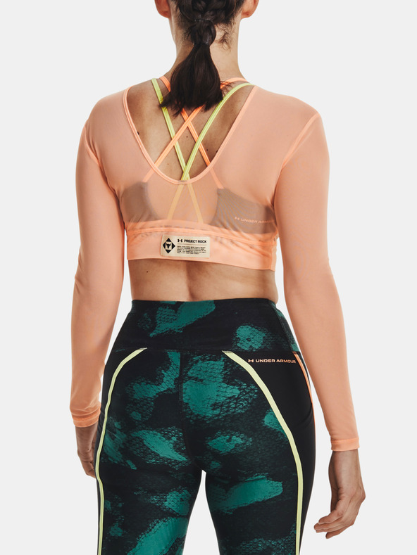 Under Armour Damen-Shirt Under Armour Pjt Rock Sheer Mesh LS