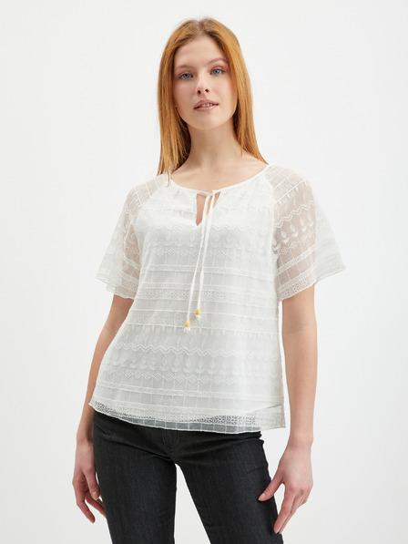 Orsay Weiße Damen-Spitzenbluse ORSAY