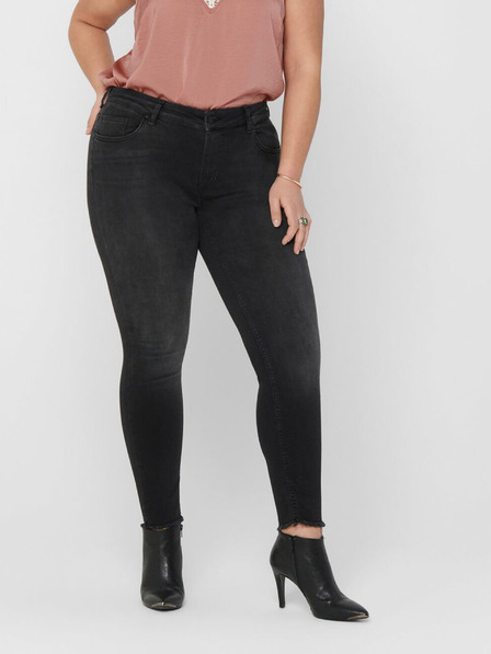 ONLY CARMAKOMA Schwarze Skinny-Fit-Jeans ONLY CARMAKOMA Willy