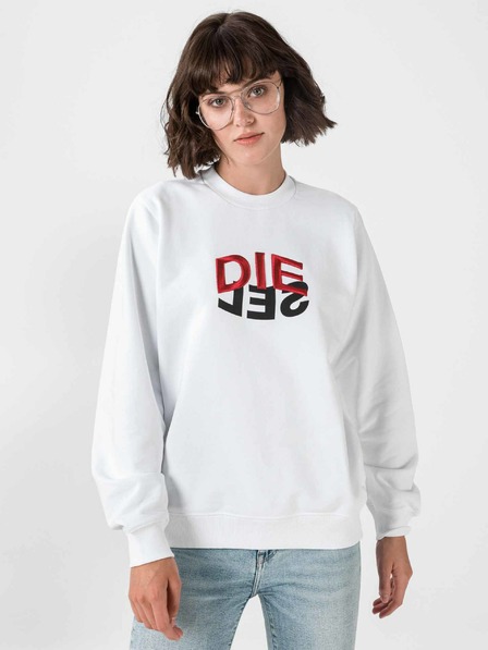 Diesel Weißes Diesel F-Ang Damen-Sweatshirt