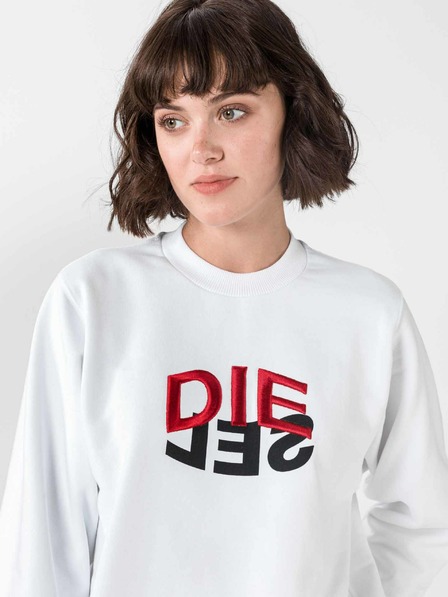 Diesel Weißes Diesel F-Ang Damen-Sweatshirt