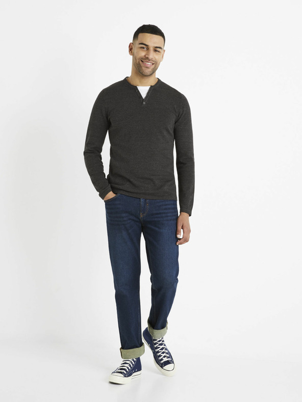 Celio Schwarzer Herrenpullover Celio Delano