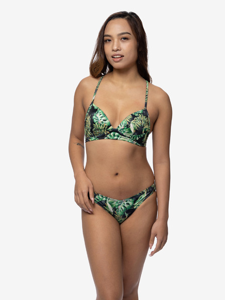 DORINA Schwarz-grün gemustertes Damen-Badeanzug-Top DORINA Kano