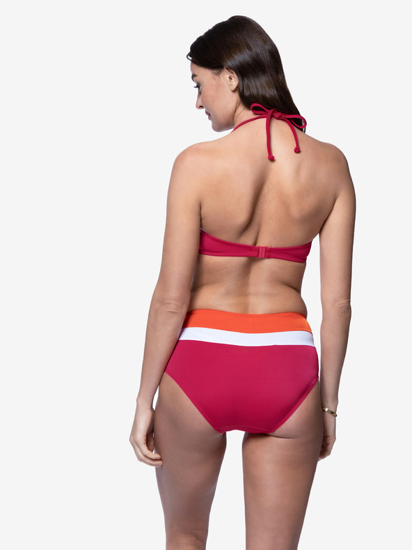 DORINA Orange-rosa gestreifter Damen-Bikiniunterteil DORINA Lawaki