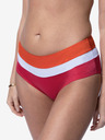 DORINA Orange-rosa gestreifter Damen-Bikiniunterteil DORINA Lawaki
