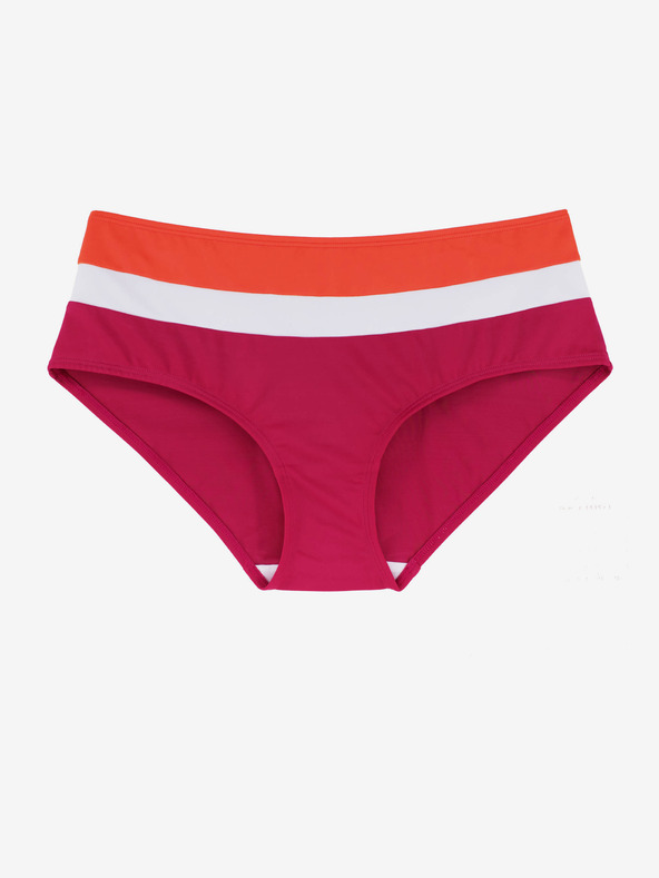 DORINA Orange-rosa gestreifter Damen-Bikiniunterteil DORINA Lawaki