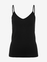 Pieces Schwarzes Damen-Top mit Spitze Pieces Sirene