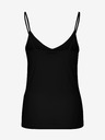 Pieces Schwarzes Damen-Top mit Spitze Pieces Sirene