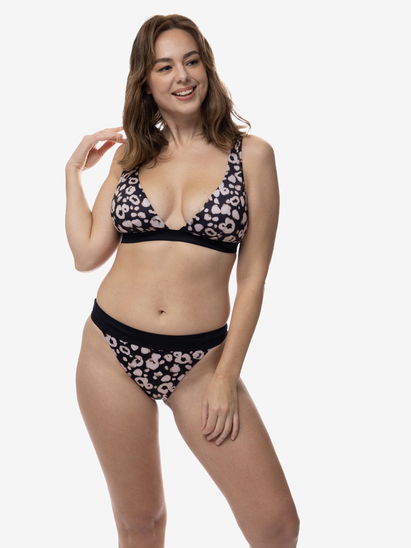 DORINA Rosa und schwarz gemustertes Damen-Bikini-Oberteil DORINA Lagos