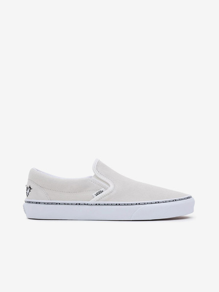 Vans Cremefarbene Damen-Sneaker aus Leder VANS UA Classic Slip-On