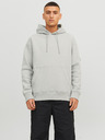 Jack & Jones Hellgrauer Jack & Jones Classic-Kapuzenpullover für Herren
