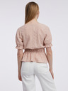 Orsay Hellrosa gemusterte Damenbluse ORSAY