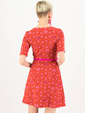 Blutsgeschwister Rotes gemustertes Damenkleid Blutsgeschwister