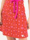 Blutsgeschwister Rotes gemustertes Damenkleid Blutsgeschwister