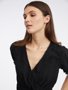 Orsay Schwarze gemusterte Damenbluse ORSAY