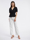 Orsay Schwarze gemusterte Damenbluse ORSAY
