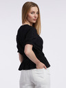 Orsay Schwarze gemusterte Damenbluse ORSAY