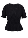 Orsay Schwarze gemusterte Damenbluse ORSAY
