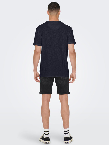 ONLY & SONS Dunkelblaues Herren ONLY & SONS Perry-T-Shirt