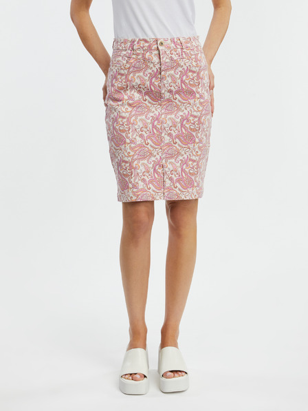 Orsay Rosa gemusterter Damen-Denimrock ORSAY