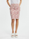 Orsay Rosa gemusterter Damen-Denimrock ORSAY