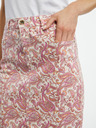 Orsay Rosa gemusterter Damen-Denimrock ORSAY